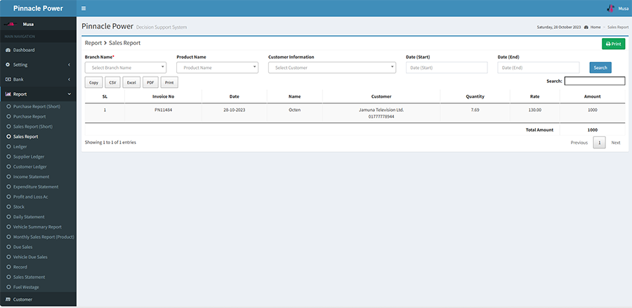 Petrol Pump and Office Management System 