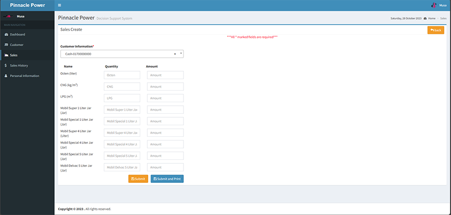 Petrol Pump and Office Management System 