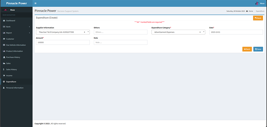 Petrol Pump and Office Management System 